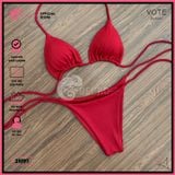  Bikini 2 Mảnh Tam Giác Chấm Bi Lotkhe Sexy Tăm Lạnh GECKO 2M91 