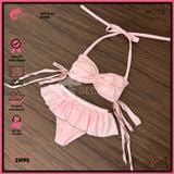  Bikini 2 Mảnh Áo Xoắn Tua Rua Quần Bèo GECKO 2M95 