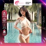  Bikini 2 Mảnh Màu Nâu Chocolate Áo Bảng To GECKO 2M04 