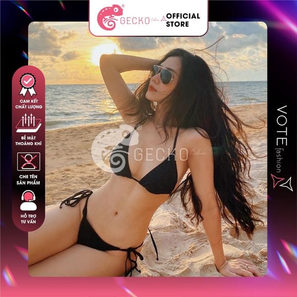  Bikini 2 Mảnh Đơn Giản Màu Xinh Xắn GECKO 2M01 