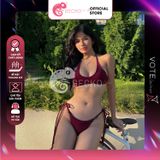  Bikini 2 Mảnh Áo Cột Dây Cổ Vuông Sexy GECKO 2M49 