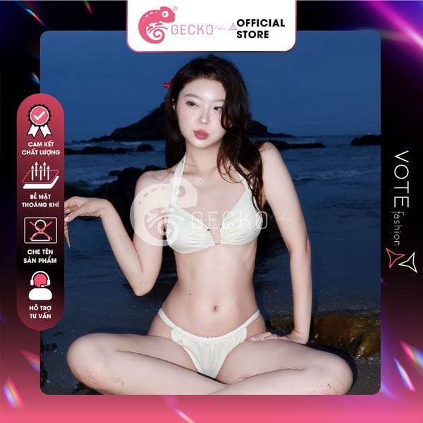  Bikini 2 Mảnh Khoen Chữ U Quần Lotkhe GECKO 2M55 