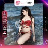  Bikini 2 Mảnh Bèo Tấng Phối Khoen Dễ Thương GECKO 2M29 