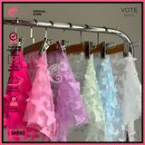  Khăn Quấn Voan Lưới Hoạ Tiết In 3D Mặc Kèm Bikini GECKO 3PK01 