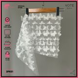  Khăn Quấn Voan Lưới Hoạ Tiết In 3D Mặc Kèm Bikini GECKO 3PK01 