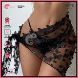  Khăn Quấn Voan Lưới Hoạ Tiết In 3D Mặc Kèm Bikini GECKO 3PK01 