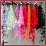  Khăn Quấn Voan Lưới Hoạ Tiết In 3D Mặc Kèm Bikini GECKO 3PK01 