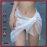  Khăn Voan Lưới Mặc Ngoài Bikini GECKO 3PK03 