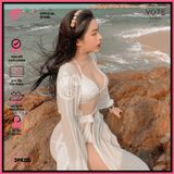  Áo Choàng Váy Voan Mặc Kèm Bikini Đi Biển GECKO 3PK05 