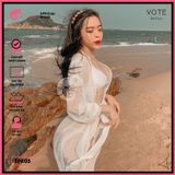  Áo Choàng Váy Voan Mặc Kèm Bikini Đi Biển GECKO 3PK05 