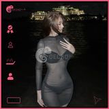  Áo Lưới Cổ Trụ Đi Biển Ôm Body Xuyên Thấu Mặc Kèm Bikini Dáng Ngắn GECKO 3PK11 