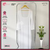  Áo Lưới Body Dáng Dài Mặc Kèm Bikini Tay Loe Xuyên Thấu GECKO 3PK12 