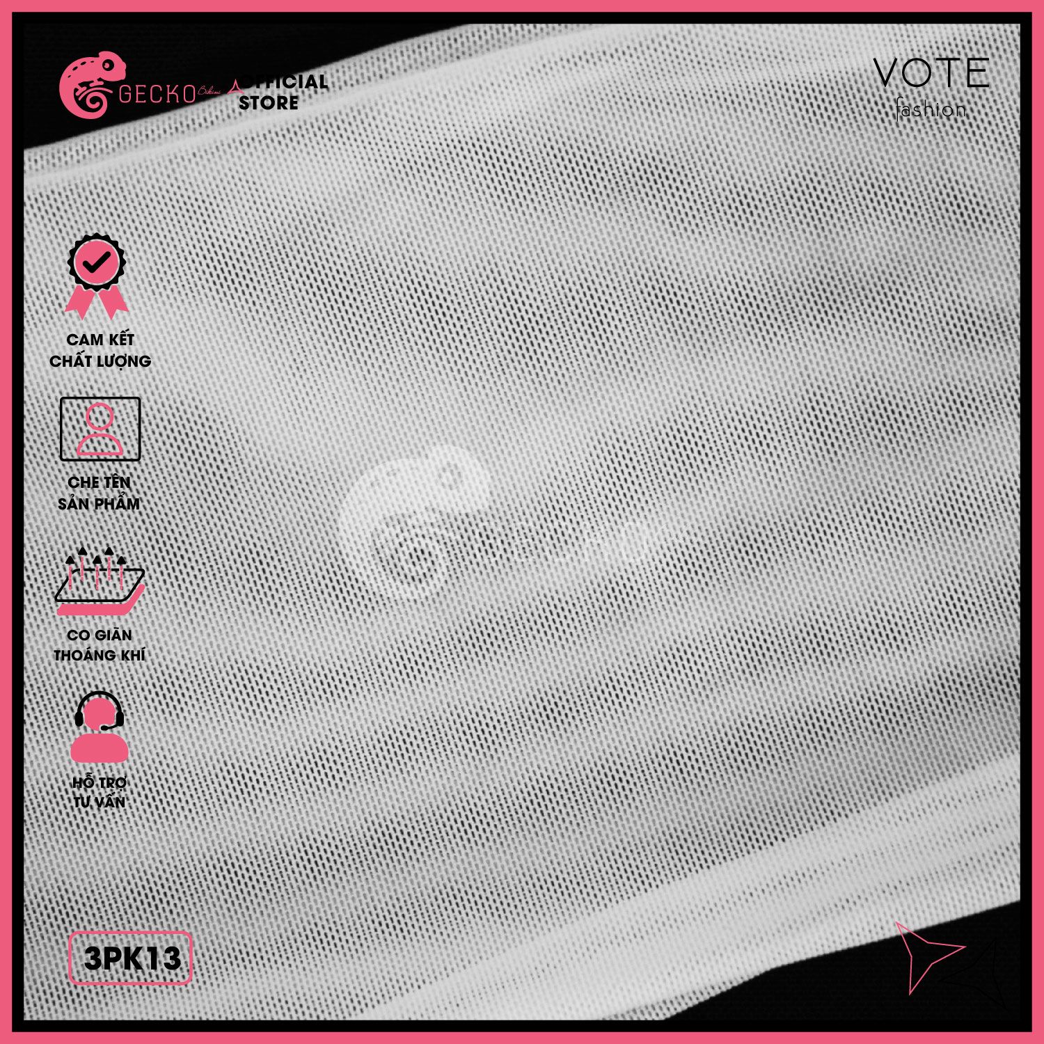  Áo Lưới Tay Loe Xuyên Thấu Mặc Kèm Bikini Ôm Body Dáng Ngắn GECKO 3PK13 