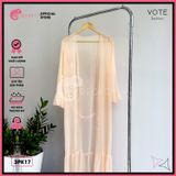  Áo Choàng Đi Biển Mặc Kèm Bikini Dạng Bèo Dáng Dài GECKO 3PK17 