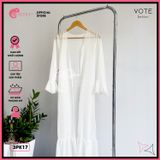  Áo Choàng Đi Biển Mặc Kèm Bikini Dạng Bèo Dáng Dài GECKO 3PK17 