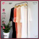  Áo Choàng Đi Biển Mặc Kèm Bikini Dạng Bèo Dáng Dài GECKO 3PK17 