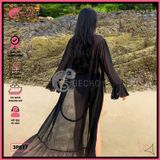  Áo Choàng Đi Biển Mặc Kèm Bikini Dạng Bèo Dáng Dài GECKO 3PK17 