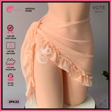  Khăn Voan Bèo Mặc Ngoài Bikini GECKO 3PK22 