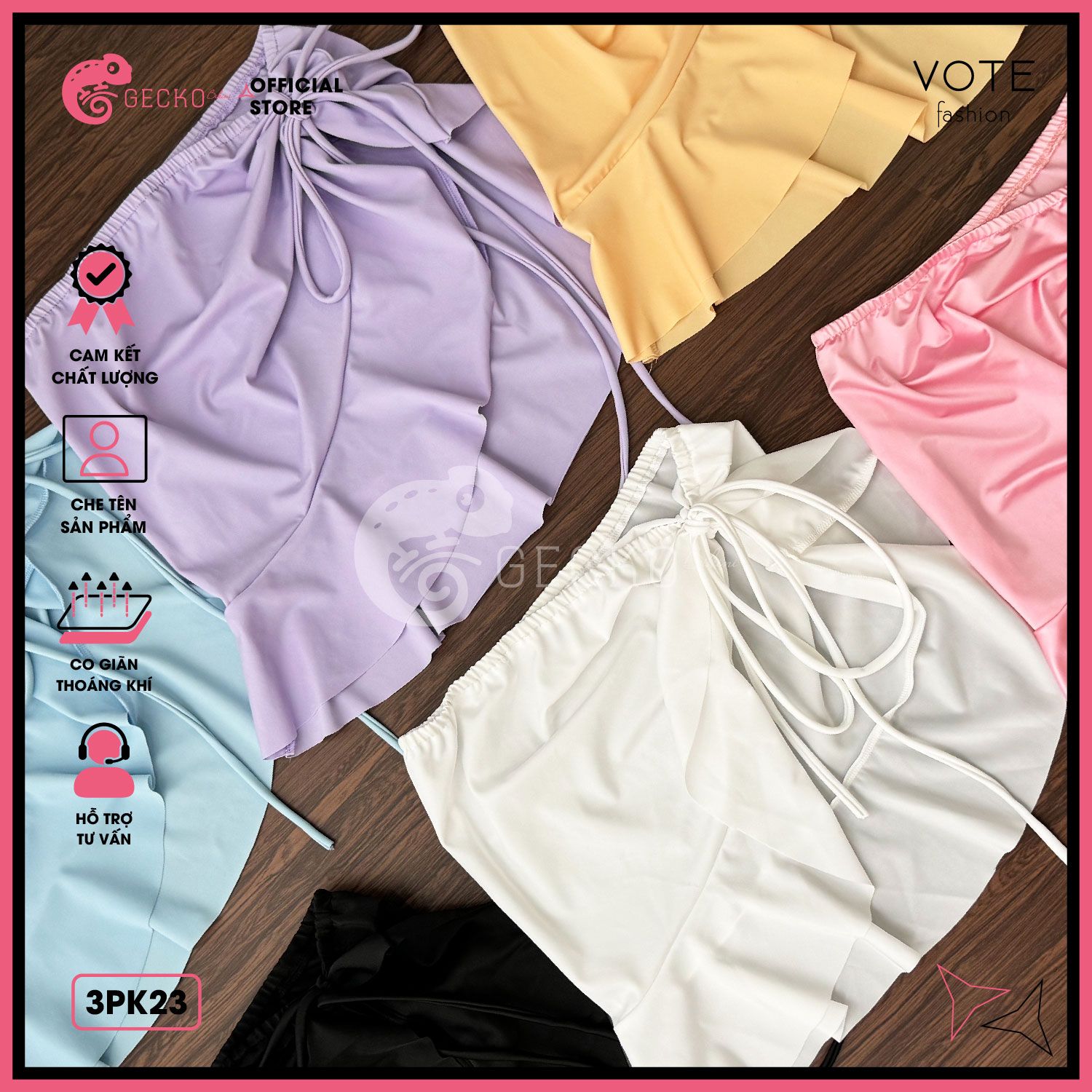  Chân Váy Mặc Nhiều Kiểu Kèm Bikini GECKO 3PK23 