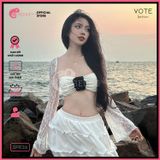  Áo Lưới Ren Cover Xuyên Thấu GECKO 3PK26 