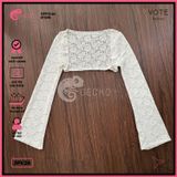  Áo Lưới Ren Cover Xuyên Thấu GECKO 3PK26 