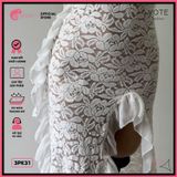  Áo Lưới Ren Bèo Hoạ Tiết Hoa Dáng Dài 2 Dây Mặc Kèm Bikini GECKO 3PK31 