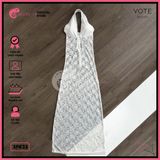  Đầm Ren Dáng Dài Hở Lưng Phối Chân Ren Mặc Cùng Bikini GECKO 3PK33 