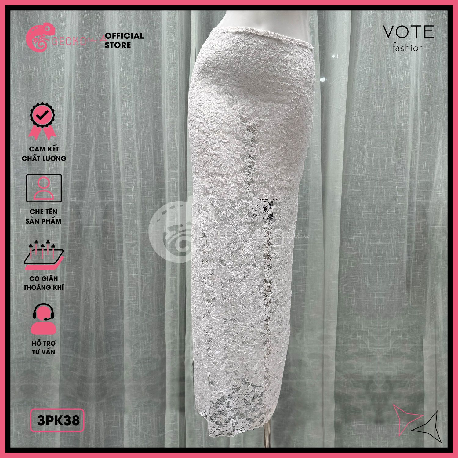  Combo 3 Món Chân Váy Phối Bikini 2 Mảnh Dễ Thương GECKO 4CB38 