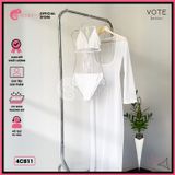  Combo 3 Món Bikini Quần Áo Tam Giác Kèm Áo Lưới Dáng Dài GECKO 4CB11 