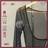  Combo 3 Món Bikini Quần Áo Tam Giác Kèm Áo Lưới Dáng Dài GECKO 4CB11 