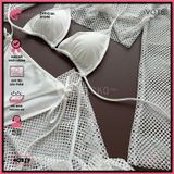  Combo 4 Món Bikini Mix Áo Lưới Kèm Khăn GECKO 4CB19 
