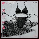  Combo 3 Món Bikini Tam Giác Kèm Khăn Bướ.m GECKO 4CB22 