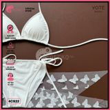  Combo 3 Món Bikini Tam Giác Kèm Khăn Bướ.m GECKO 4CB22 