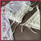  Combo 4 Món Bikini Bèo Tầng Phối Áo Cover Dễ Thương GECKO 4CB23 