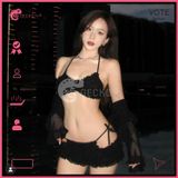  Combo 4 Món Bikini Bèo Tầng Phối Áo Cover Dễ Thương GECKO 4CB23 