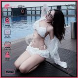 Combo 4 Món Bikini Bèo Tầng Phối Áo Cover Dễ Thương GECKO 4CB23 