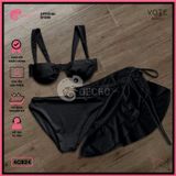  Combo 3 Món Bikini Áo Gọng Cúp Ngực Phối Chân Váy GECKO 4CB24 