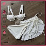  Combo 3 Món Bikini Áo Gọng Cúp Ngực Phối Chân Váy GECKO 4CB24 