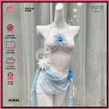  Combo 5 Món Chân Váy Phối Bikini Áo Xoắn Gợi Cảm GECKO 4CB34 