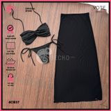  Combo 3 Món Chân Váy Phối Bikini Áo Xoắn Gợi Cảm GECKO 4CB37 