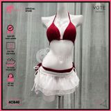  Combo 3 Món Tam Giác Phối Chân Váy Ngắn 2 Tầng GECKO 4CB40 