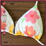  Combo 3 Món Tam Giác Mix Khăn Voan Hoạ Tiết Nhiệt Đới GECKO 4CB41 