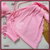  Combo 3 Món Bikini Tam Giác Mix Khoen Charm Kèm Khăn Cute GECKO 4CB32 