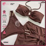  Combo 3 Món Bikini Cúp Ngực Mix 3 Khoen Kim Loại Gợi Cảm GECKO 4CB44 