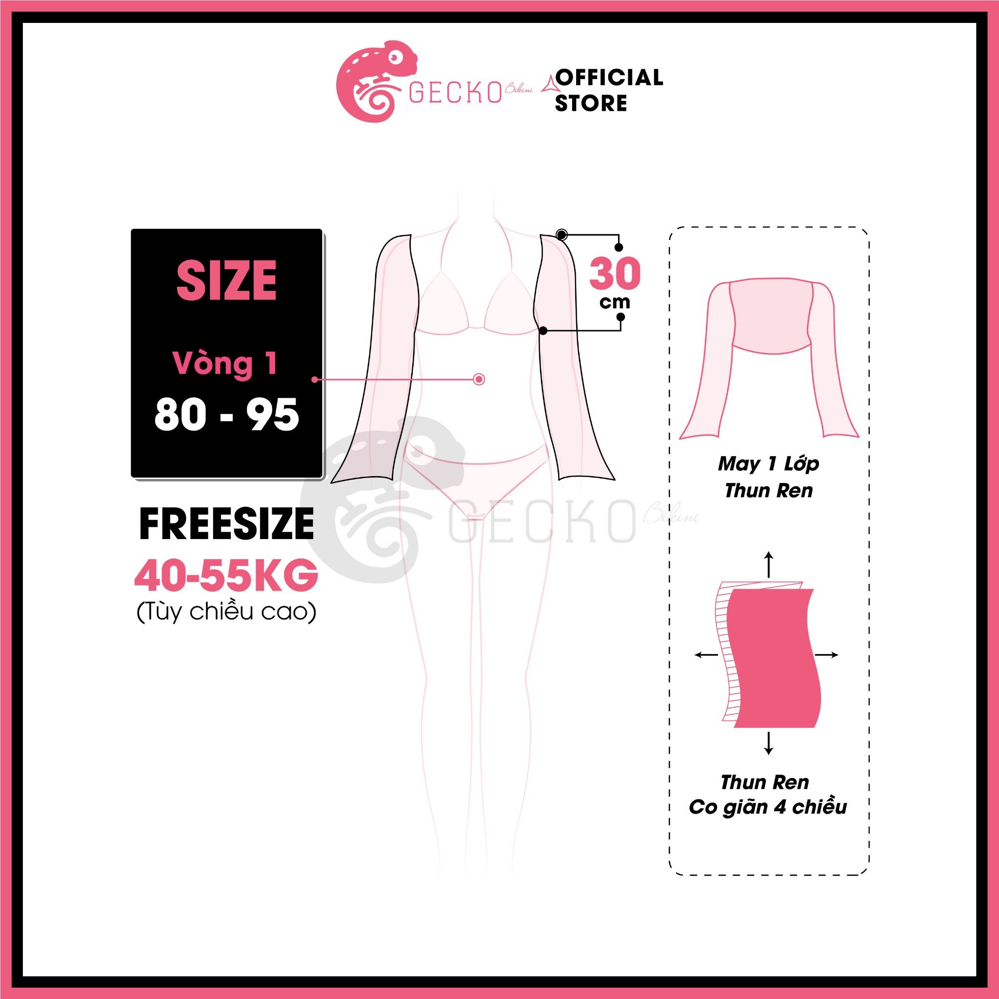  Áo Lưới Ren Cover Xuyên Thấu GECKO 3PK26 