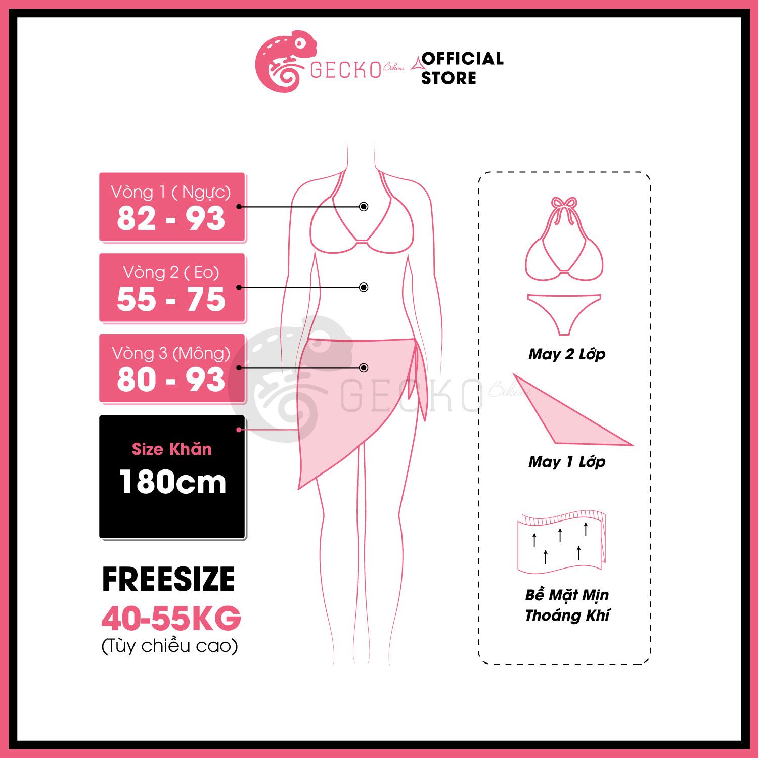  Combo 5 Món Chân Váy Phối Bikini Áo Xoắn Gợi Cảm GECKO 4CB34 