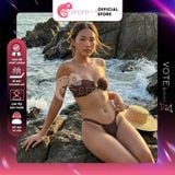  Bikini 2 Mảnh Áo Cúp Phối Khoen Ốc Sang Trọng Gợi Cảm GECKO 2M107 