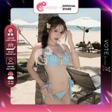  Bikini 2 Mảnh Đính Khoen Vỏ Sò Xinh Xắn Sexy GECKO 2M87 