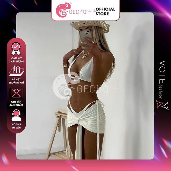  Combo 3 Món Bikini Khoen Méo Mix Váy Slay GECKO 4CB43 