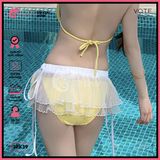  Chân Váy Voan Tơ Giấy 2 Tầng Dáng Ngắn Dễ Thương Mặc Kèm Bikini GECKO 3PK39 